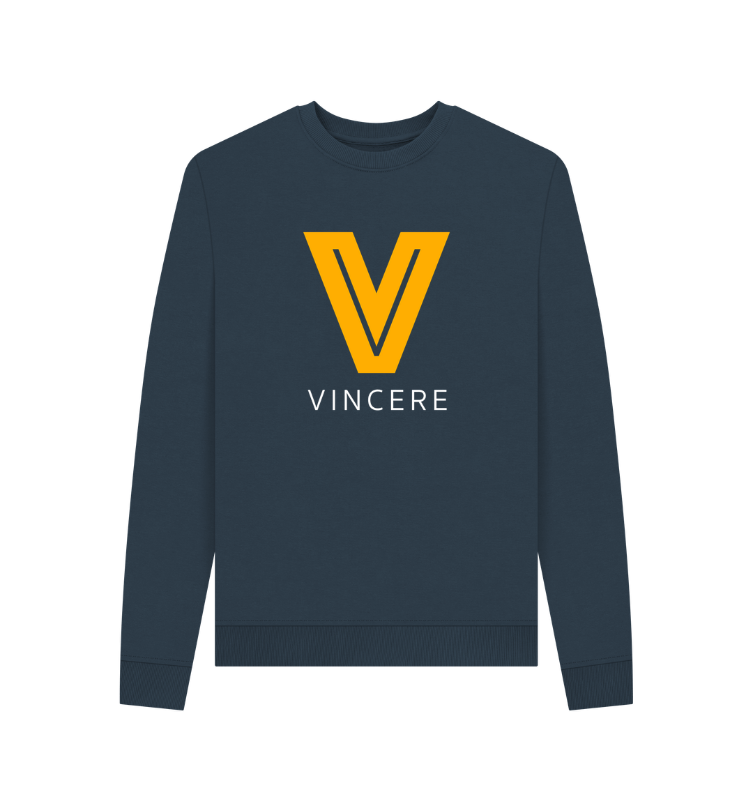 Navy Blue Printed Sweater