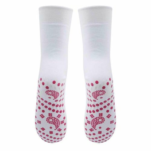 Envie Tourmaline Magnetic Health Socks, White