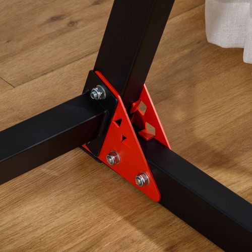 HOMCOM Upper Body Dip Stand Station Workout Equipment for Pull Ups, Push Ups