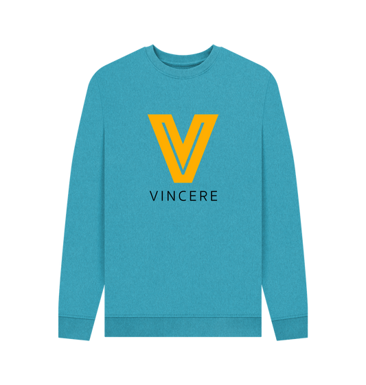 Ocean Blue Recycled Printed Sweater