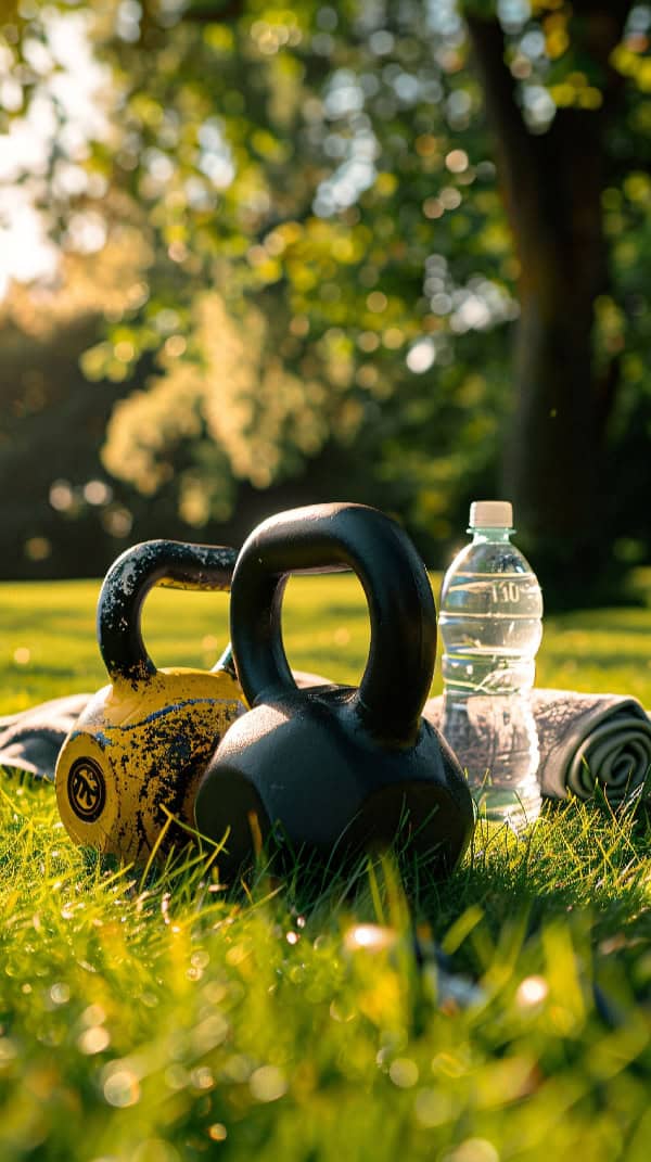Kettlebell fitness still life